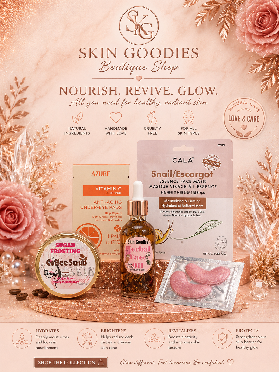 Facelift in a Bottle 2oz Bottle 3oz Jar