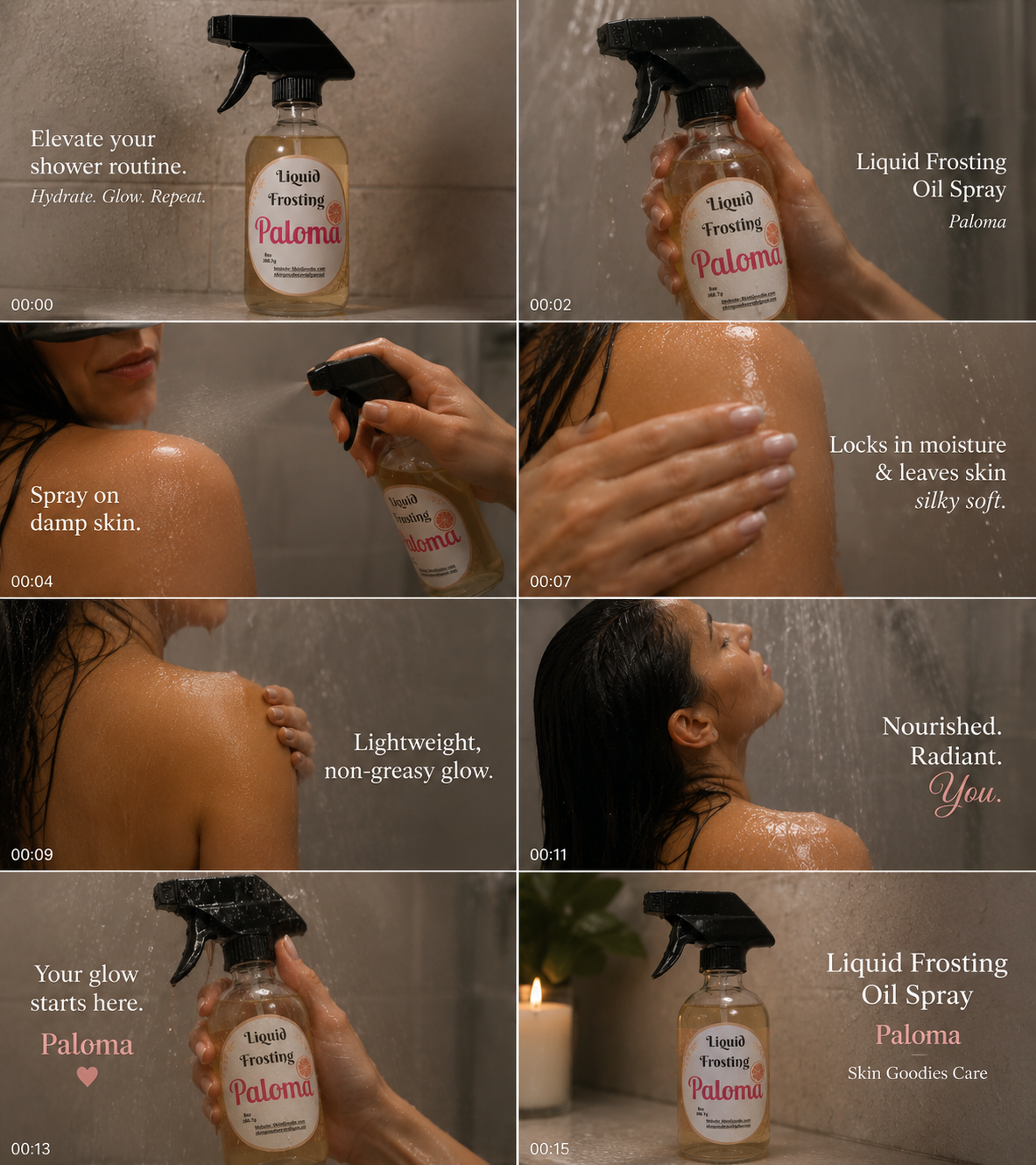 Body Oil 8oz (Paloma)