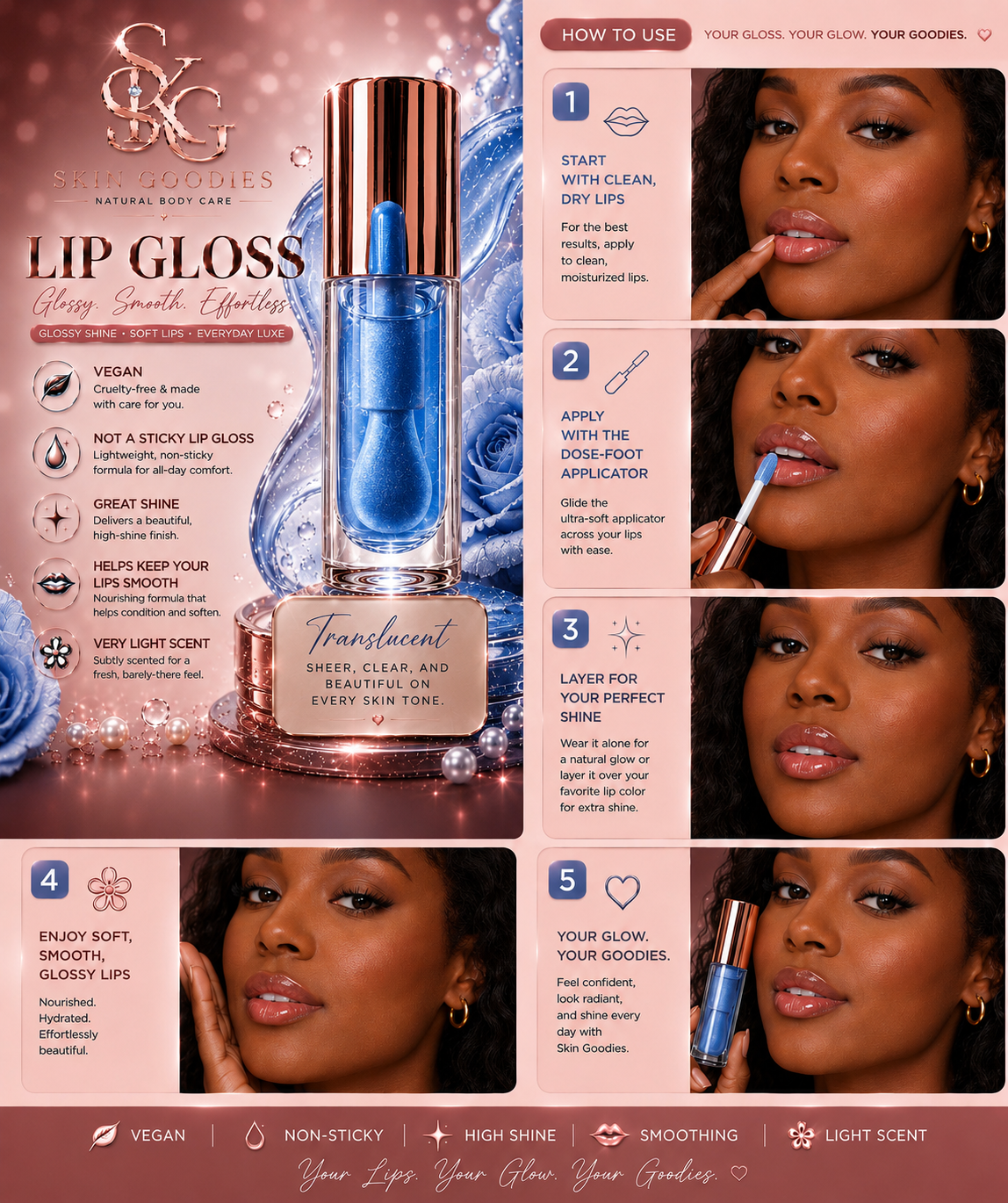 Lip Gloss(Vegan) Coco Coconut