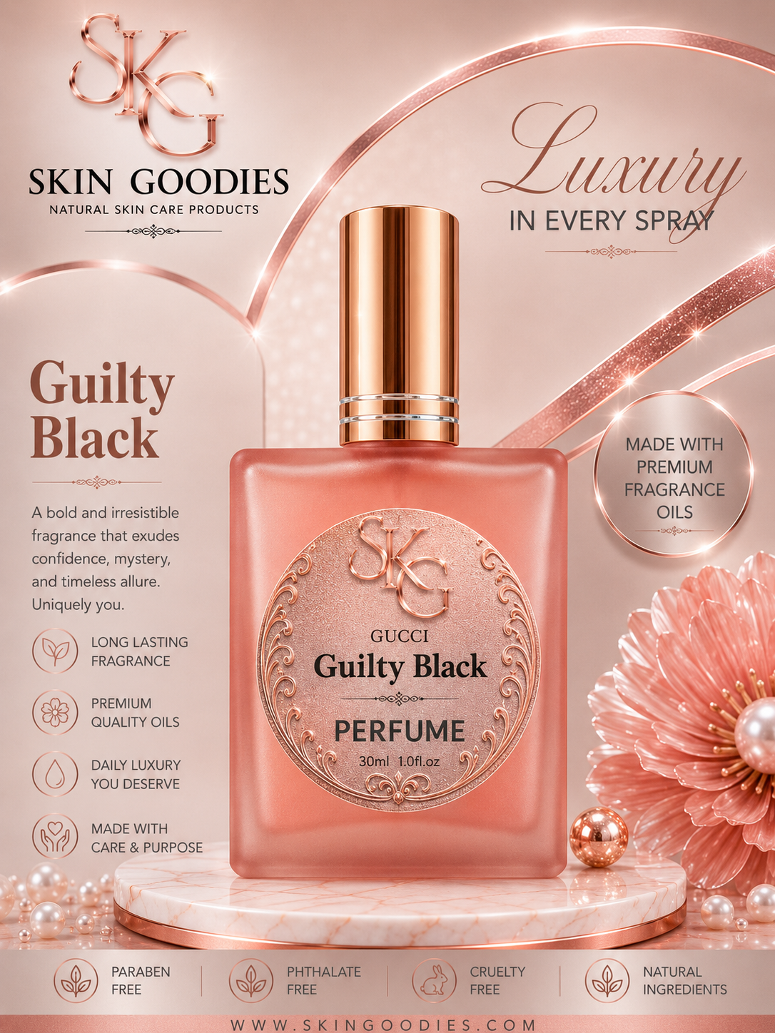 Gucci Guilty Black-1oz 30ml (Designer Inspired)