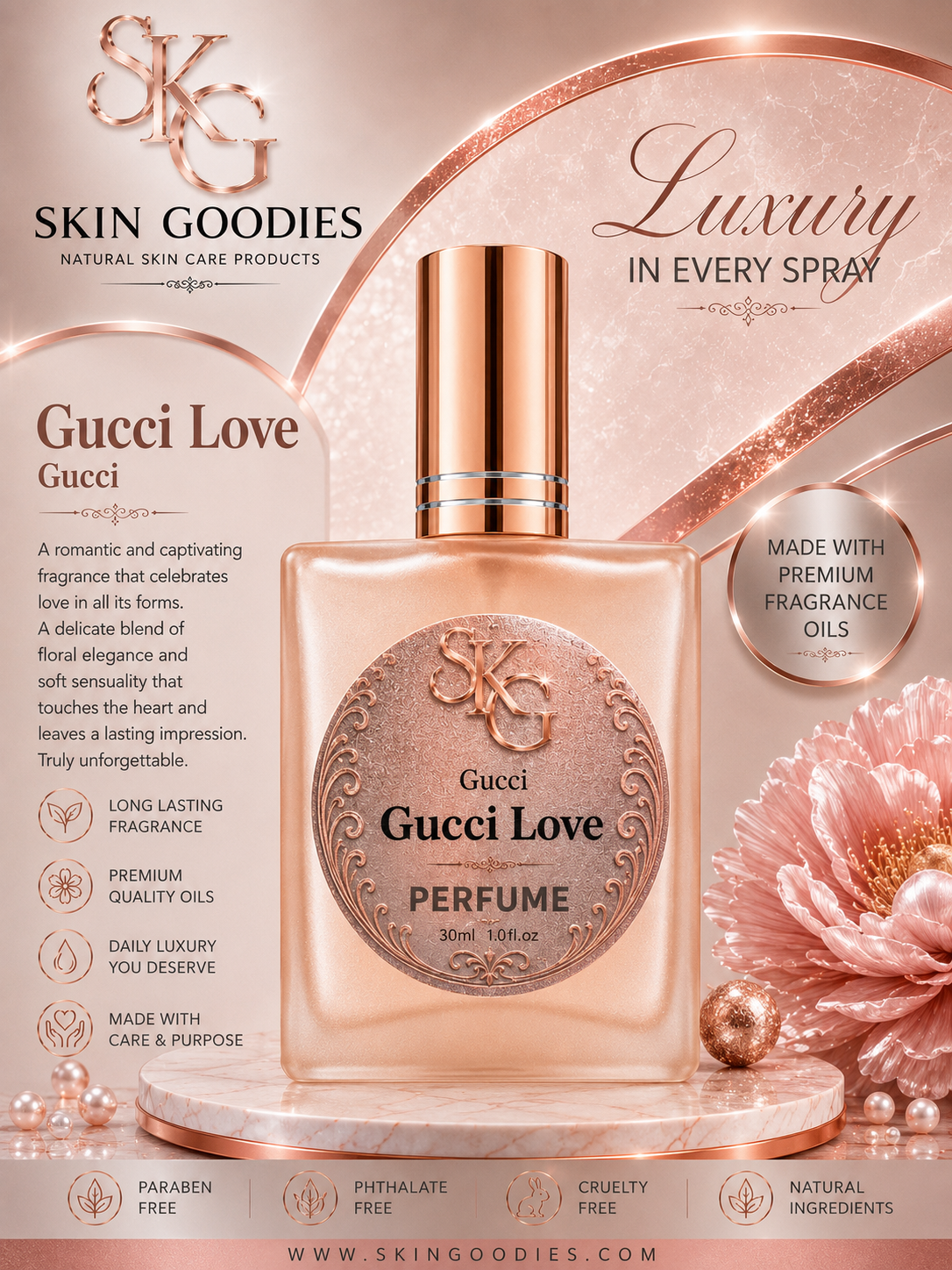 Gucci Love-1oz 30ml (Designer Inspired)