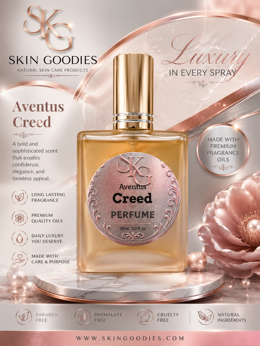Creed Aventus-1oz 30ml(inspired scent)￼