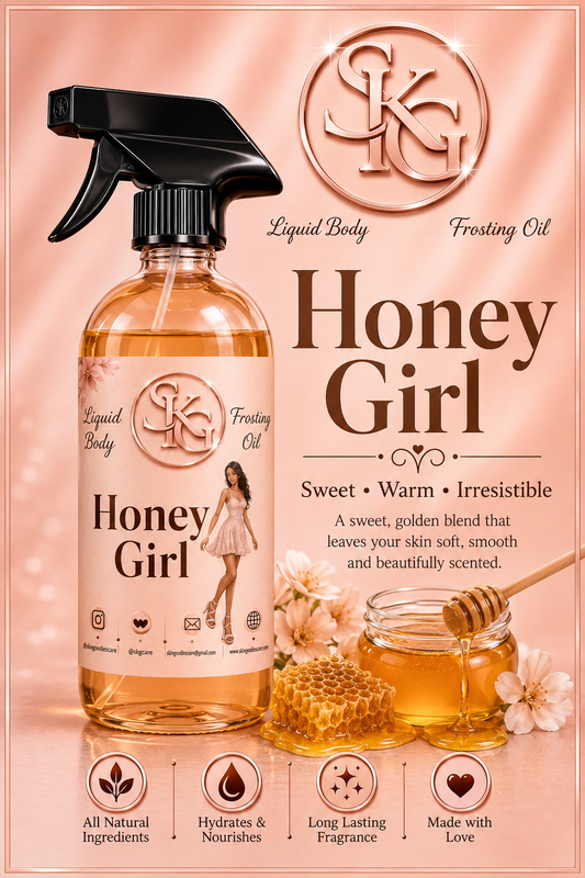 HONEY GIRL Liquid Shower Body Oil(8oz)368.6g