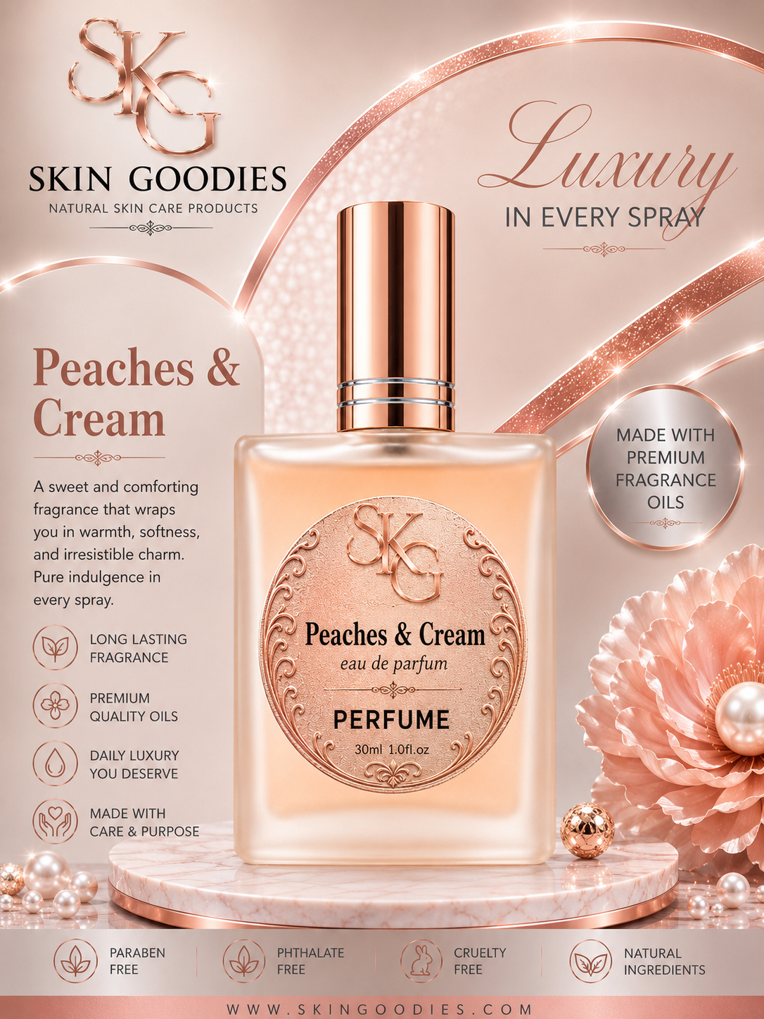 Peach & Cream-1oz 30ml (Designer Inspired)