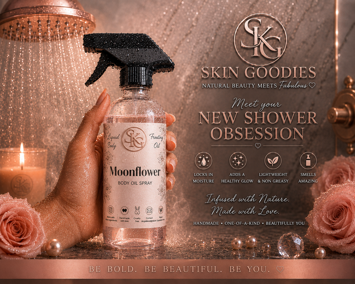 Liquid Body Oil Moonflower(8oz)
