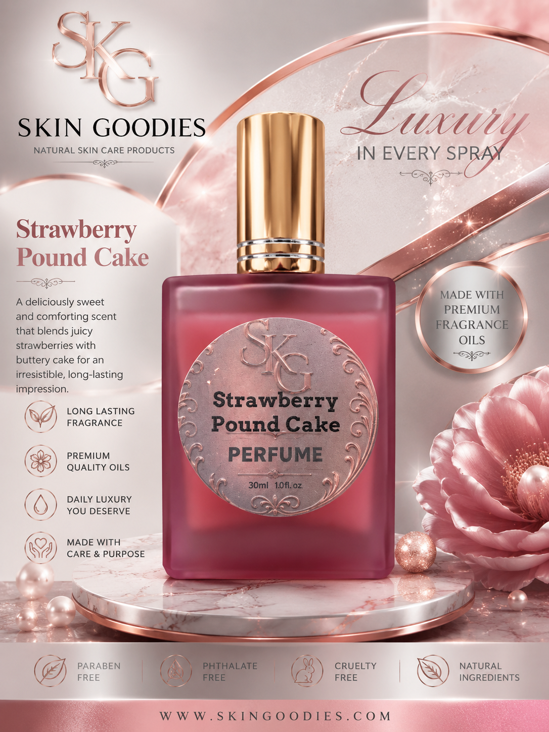 Strawberry Pound Cake-1oz 30ml (Designer Inspired)