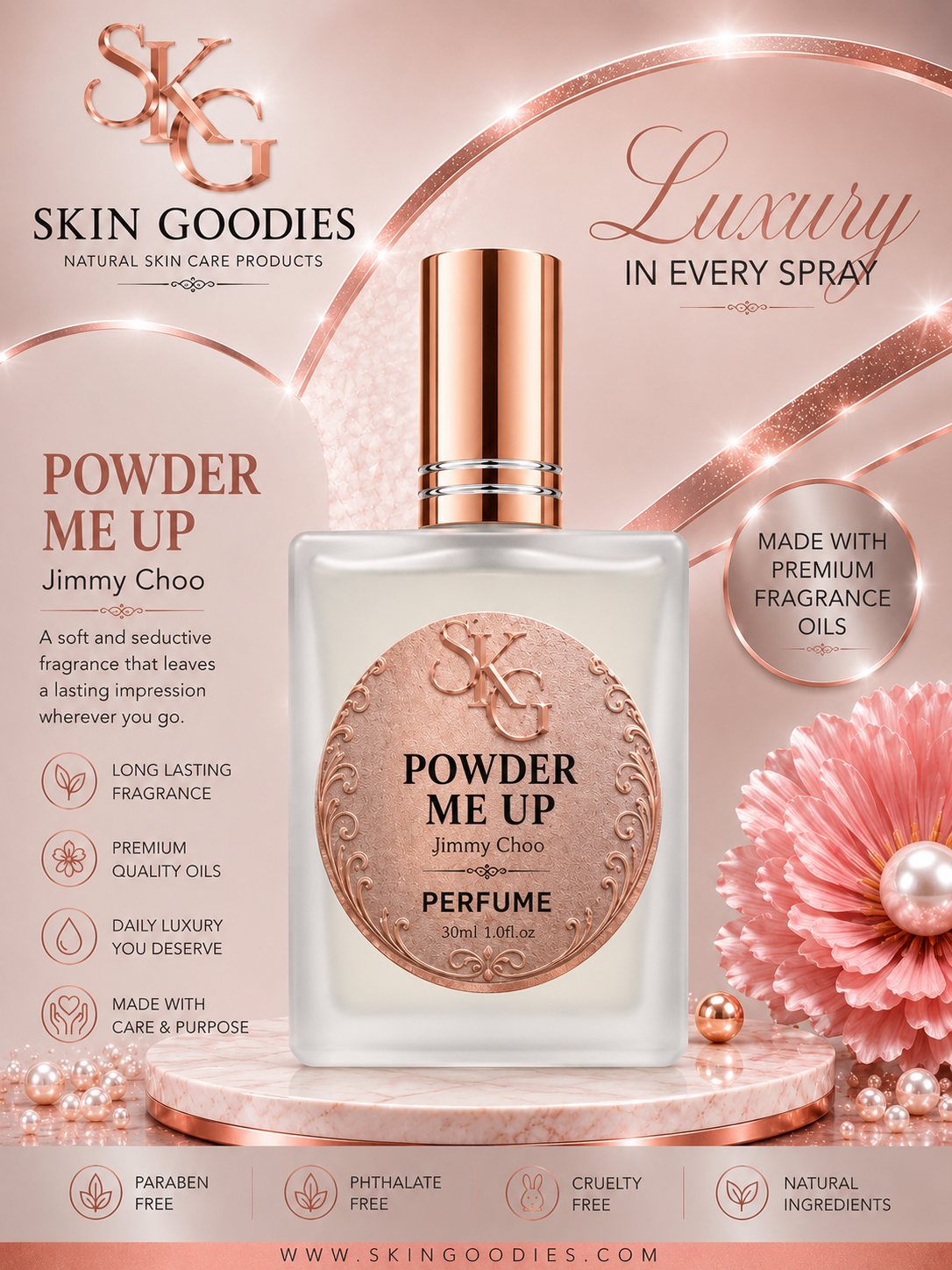 Powder me Up 1oz 30ml (Designer Inspired)
Scent Profile Baby powder scent