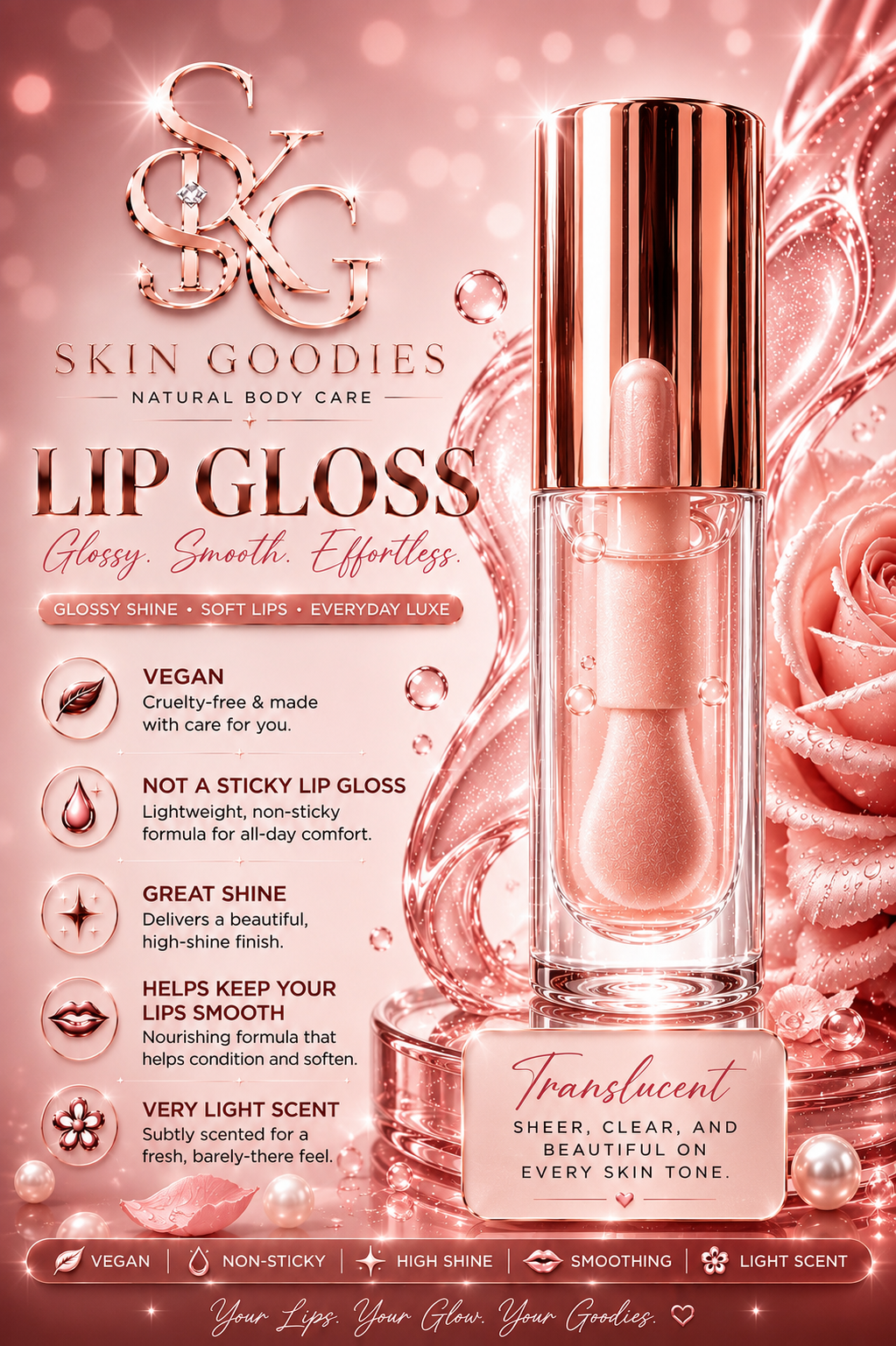 Lip Gloss(Vegan) Juicy Watermelon
