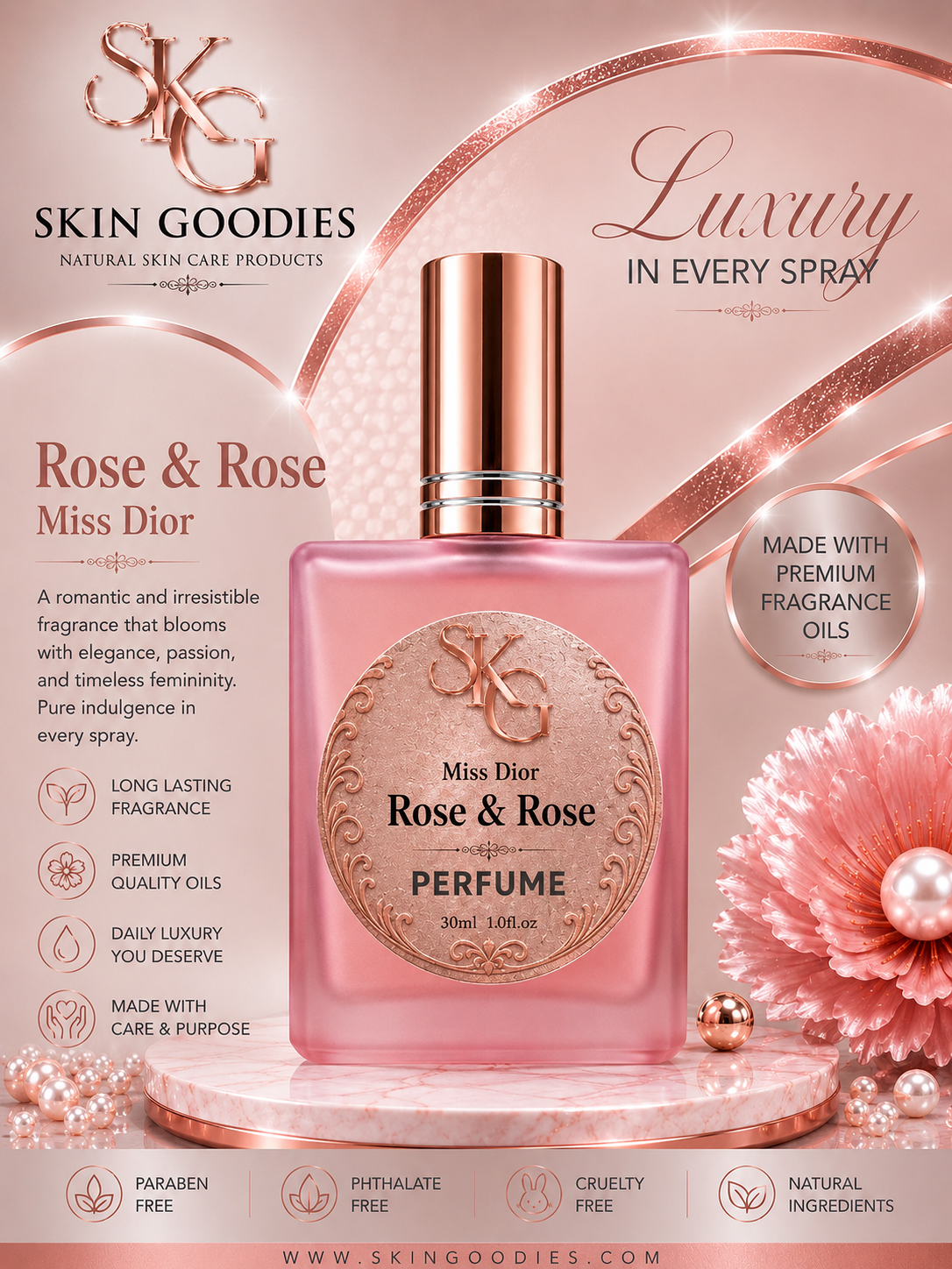 Rose & Rose(Miss Dior)1oz 30ml (Designer Inspired)