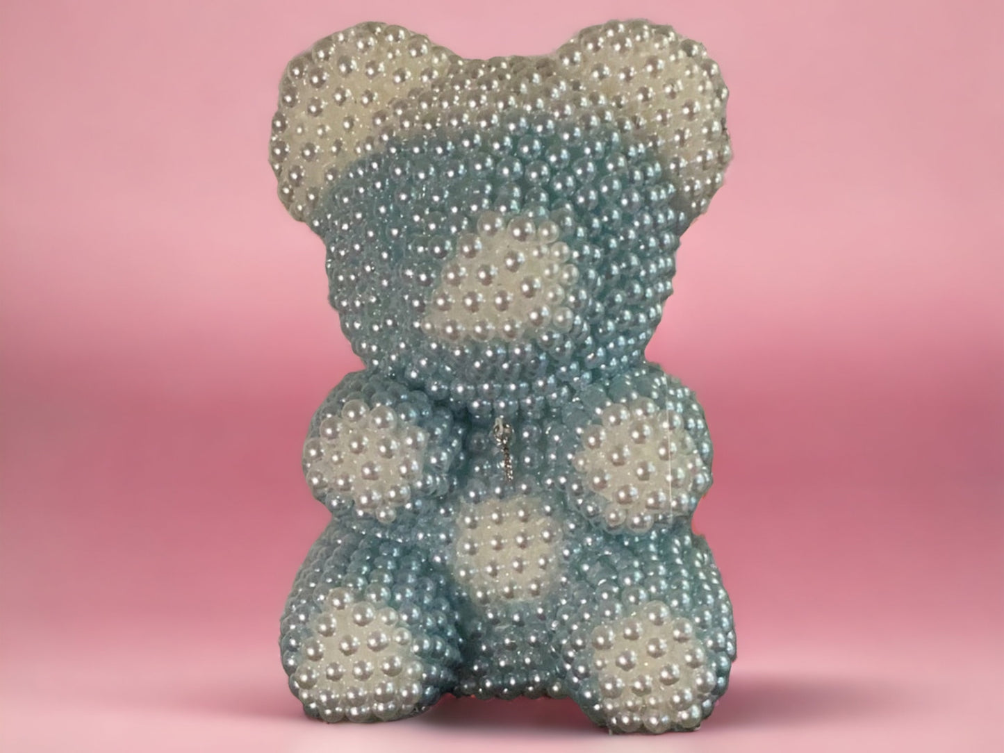 Pearl Bear- Light Blue/White